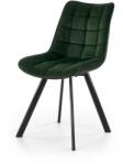 Halmar Scaun tip fotoliu Vivian, catifea verde inchis, cadru metal, stil modern, 46x61x84x48 cm