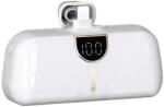 Dudao K20SL mini power bank beépített Lightning csatlakozóval 5000mAh - fehér