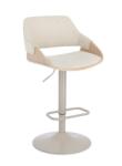 Bizzotto Scaun bar bej ivoire Roxanne 50.5x50.5x90.5/111 cm (0743798)