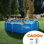 Polygroup Piscina rotunda cu cadru metalic Summer Waves, 366 x 76 cm (2000805) Piscina