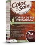 Color & Soin Vopsea de par fara amoniac, fara silicon, blond acaju, 7M, Color & Soin