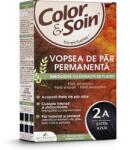 Color & Soin Vopsea de par fara amoniac, fara silicon, saten azur, 2A, Color&Soin