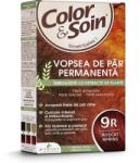 Color & Soin Vopsea de par fara amoniac, fara silicon, roscat aprins, 9R, Color&Soin