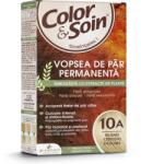 Color & Soin Vopsea de par fara amoniac, fara silicon, blond cenusiu deschis, 10A, Color&Soin