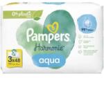Pampers Servetele umede Harmonie Aqua, 3 pachete*48 bucati, Pampers