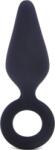 Guilty Toys Dop Anal Begginer Buttplug Large, Silicon, Negru, 11.6 cm, Guilty Toys, Backdoor Pleasure