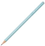 Faber-Castell Creion grafic, B, triunghiular, FABER-CASTELL "Sparkle", albastru metalizat