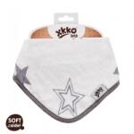  Xkko bambusz patentos nyálkendő - Ezüst csillagok BMBBND019