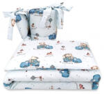  Baby Shop 3 részes babaágynemű - Kék Dinó Autó