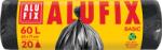Alufix Saci menajeri 60 L 60 x 71 cm HDPE negri Economy 20 buc/rola (ALUXMS6020)