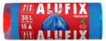 Alufix Saci menajeri cu banda 35 L 53 x 60 cm LDPE albastri 15 buc/rola (ALUMSZ35UN)