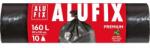 Alufix Saci menajeri 160 L 90 x 110 cm LDPE negri 10 buc/rola (ALUMS160UN)
