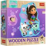 Trefl - Puzzle Fericit Gabi din lemn - 40 - 99 piese Puzzle