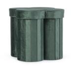 Bizzotto Taburet catifea verde Jocelyn 40x40x40 cm (0730185)