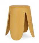Bizzotto Taburet piele ecologica galbena Imogen 37x47 cm (0734381)