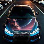 AVEX Folie Capota Auto "Hood Art" rezistenta la exterior, marime L (180 x 130cm) - Cod: AVX-CAPOTA-023L