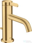 Hansgrohe AXOR ONE 70 mosdó csaptelep automata leeresztővel, szálcsiszolt arany hatású 48000250 (48000250)