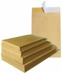  Plic cu burduf, C4, 229 x 324 x 40 mm, kraft, banda silicon, 130 g/mp, 100 bucati/cutie (KF50135) - birotica-asp