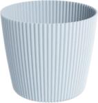  Milly bordázott virágkaspó - világosszürke, 15 cm