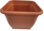  Top szögletes virágcserép - terrakotta, 28 cm