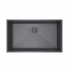 Erga HD, 1 kamrás acél mosogató 740x440x210 mm, grafit, ERG-MLS-HD7444B (ERG-MLS-HD7444B)
