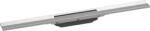 Hansgrohe RainDrain Flex, felső zuhanylefolyó készlet 800, rövidíthető, szabad felületű beépítéshez, szálcsiszolt rozsdamentes acél, HAN-56044800 (HAN-56044800)