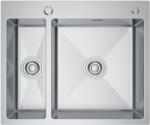 Erga HD, 1, 5 kamrás acél mosogató 610x510x210 mm mosószer adagolóval, acél, ERG-MLS-HD6151 (ERG-MLS-HD6151)