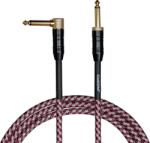 Cascha Professional Line Guitar Cable Tweed Red 6 m Директен - Ъглов Инструментален кабел (CCP-G2ARD6)