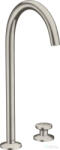 Hansgrohe AXOR ONE 260 Select 2 üléses magasított mosdócsaptelep klik-klak leeresztővel, rozsdamentes acél hatású 48060800 (48060800)