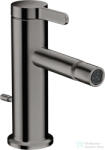 Hansgrohe AXOR ONE bidé csaptelep automata leeresztővel, polírozott fekete króm 48210330 (48210330)