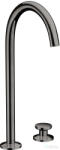 Hansgrohe AXOR ONE 260 Select 2 üléses magasított mosdócsaptelep klik-klak leeresztővel, polírozott fekete króm 48060330 (48060330)