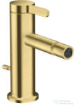 Hansgrohe AXOR ONE bidé csaptelep automata leeresztővel, szálcsiszolt sárgaréz hatású 48210950 (48210950)
