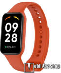  Okosóra szíj - szilikon - 268mm hosszú - NARANCSSÁRGA - Xiaomi Redmi Band 2 / Smart Band 2 / Smart Band 8 Active