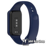  Okosóra szíj - szilikon - 104mm + 118mm hosszú - SÖTÉTKÉK - Xiaomi Redmi Band 2 / Smart Band 2 / Smart Band 8 Active