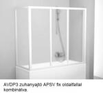 RAVAK Kádparaván AVDP3-160 fehér + Grape (40VS0102ZG)