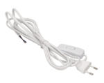 ANCO 321333 H03VV H2-F 2, 5A 250V 2X0, 75mm2 2m fehér vezeték zsinórközi kapcsolóval (321333) - haztartasibolt