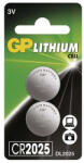 GP Batteries GP CR2025 lítium gombelem 2db/bliszter (B15253) - haztartasibolt