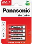 Panasonic RedZinc R03RZ/4BP AAA/mikro cink-mangán tartós elem 4 db/csomag (R03R-4BP) - haztartasibolt