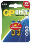 GP Batteries GP Ultra Plus AAA (LR03) alkáli mikro ceruza elem 2db/bliszter (B17112) - haztartasibolt