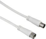 Hama 205061 FIC 90dB F-koax 1, 5m fehér antenna kábel (00205061) - haztartasibolt