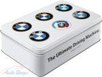  BMW Logo Evolution fém doboz tároló tárolódoboz BMW szerelmeseinek, Autórajóngóknak