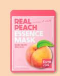 Farmstay Mască de față din țesătură Real Peach Essence Mask - 23 ml / 1 buc Masca de fata