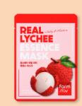 Farmstay Mască cu esență de Lychee Real Lychee Essence Mask - 23 ml / 1 buc Masca de fata