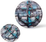  Nyomtatott fa koszorú közép - Horgony 14, 8cm