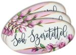  Nyomtatott dekorkarton - Sok szeretettel ovál tábla 3db