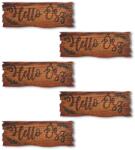  Nyomtatott fa tábla - Hello Ősz tábla 5db/csomag