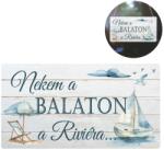  Nyomtatott dekorkarton - Nekem a Balaton. . tábla - kosarbolt
