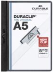 DURABLE Dosar plastic A5 cu clema pivotanta pentru 30 coli, DURABLE DuraClip