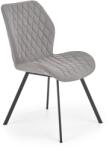 Halmar Scaun Claire pentru dining, tapiterie material textil gri, stil modern, cadru otel, 51x64x90x48 cm