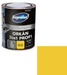Supralux Orkán 3in1 Profi zománcfesték fémre, selyemfényű RAL 1003 sárga 0, 75 l (5615650)